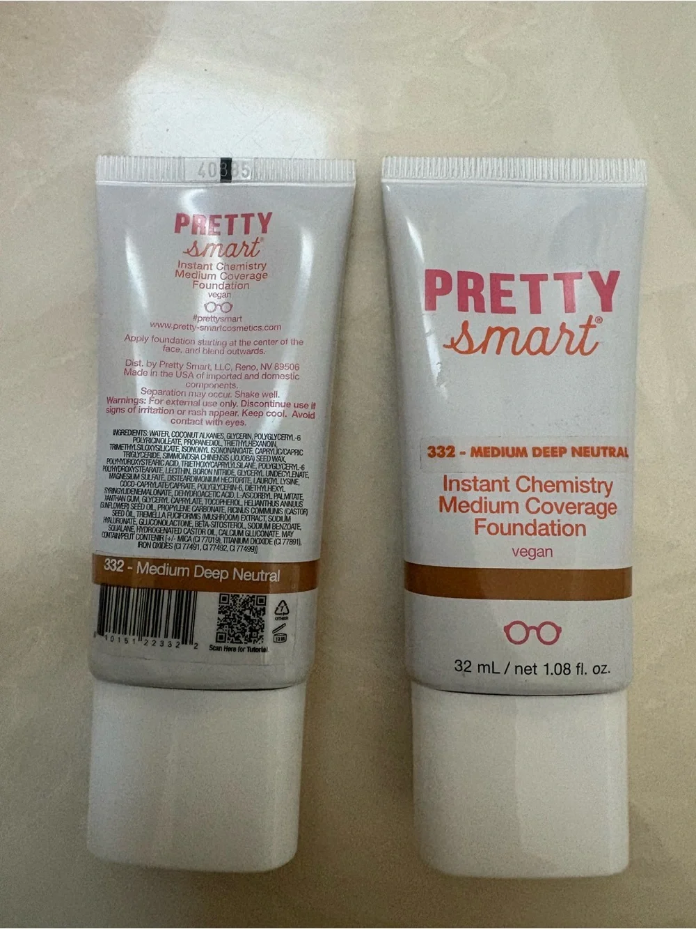 Instant Chemistry Medium Coverage Foundation - Medium Deep Neutral 2 pack bundle